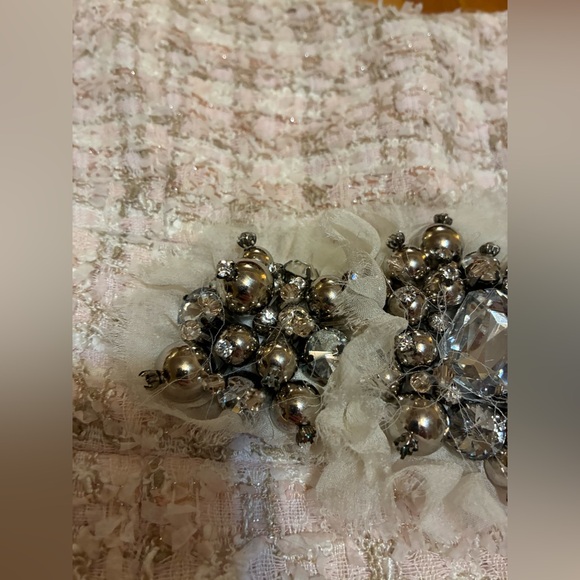 Boston Proper Ivory Tweed Mini Dress - Picture 2 of 6